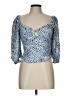 Hutch Blue 3/4 Sleeve Blouse Size L - photo 1
