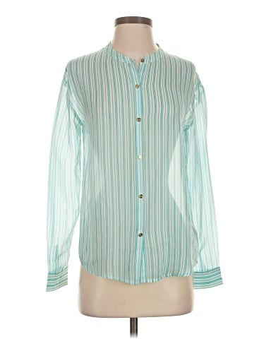Juicy Couture Long Sleeve Silk Top (view 1)
