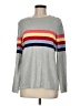Charter Club Stripes Gray Pullover Sweater Size M - photo 1