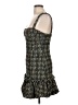 Aqua Tweed Brown Cocktail Dress Size L - photo 5