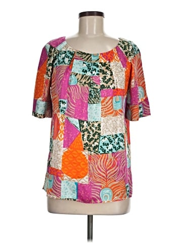 Lilly Pulitzer Short Sleeve Silk Top (view 1)