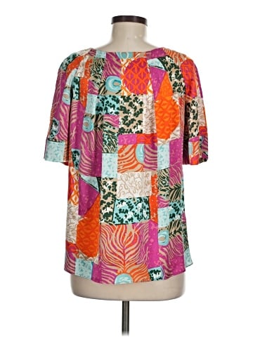 Lilly Pulitzer Short Sleeve Silk Top (view 2)