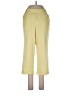 Alfred Dunner Solid Yellow Casual Pants Size 12 - photo 1