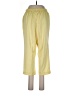 Alfred Dunner Solid Yellow Casual Pants Size 12 - photo 2