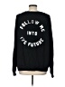 Wildfox 100% Cotton Black Pullover Sweater Size Lg (3 or L) - photo 2