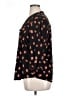 Cocomo Hearts Black Long Sleeve Blouse Size XL - photo 5