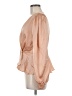 Haute Monde 100% Polyester Tan Long Sleeve Blouse Size M - photo 5