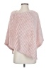 Black Rivet 100% Polyester Pink Poncho Size S - photo 1