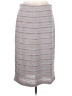 Bobeau Chevron-herringbone Gray Casual Skirt Size M - photo 1