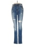 Hollister Hearts Blue Jeans Size 24 waist - photo 1