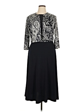 jessica howard dresses black Jessica Howard Dress, Black with Gray Polkadots, Size 8