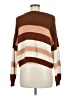 Pink Lily Stripes Brown Pullover Sweater Size M - photo 2
