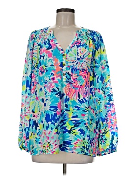 Lilly Pulitzer Long Sleeve Silk Top
