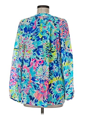 Lilly Pulitzer Long Sleeve Silk Top (view 2)