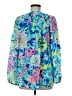 Lilly Pulitzer 100% Silk Blue Long Sleeve Silk Top Size M - photo 2