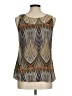Adiva 100% Polyester Brown Sleeveless Blouse Size M - photo 2