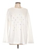 Unbranded 100% Polyester Hearts White Long Sleeve T-Shirt Size L - photo 1