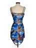 Blanc Print Blue Cocktail Dress Size M - photo 2