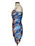 Blanc Print Blue Cocktail Dress Size M - photo 5