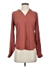 Ann Taylor Brown Long Sleeve Blouse Size XS - photo 1