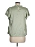 Shein 100% Polyester Green Short Sleeve Turtleneck Size 6 - photo 2