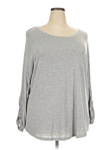 Lane Bryant Outlet 3/4 Sleeve T-Shirt (view 1)