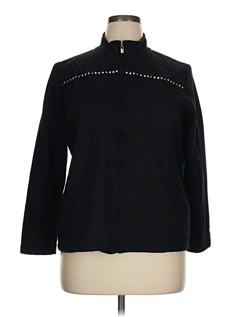 Pre-owned Alfred Dunner Jacket In Black