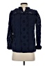 J.Crew 100% Cotton Blue 3/4 Sleeve Blouse Size XS - photo 2