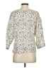 Acote 100% Cotton Ivory 3/4 Sleeve Blouse Size Sm (0) - photo 2