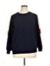 Shein Curve Color Block Blue Sweatshirt Size 1X - photo 1