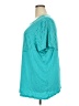 Kim Rogers Teal Short Sleeve Top Size 3X - photo 5