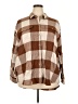Old Navy 100% Cotton Plaid Brown 3/4 Sleeve Button-Down Shirt Size XXL - photo 1