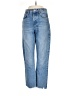 AGOLDE 100% Cotton Hearts Blue Jeans Size 25 waist - photo 1