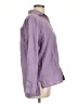 Unbranded Solid Purple Long Sleeve Button-Down Shirt Size L - photo 4