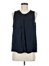 MNG Suit Blue Sleeveless Blouse Size M - photo 1