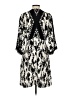 CAbi 100% Polyester Print Black Casual Dress Size S - photo 2