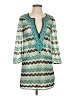 Calypso St. Barth 100% Polyester Teal 3/4 Sleeve Blouse Size XS - photo 1