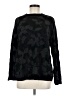 J.Jill Floral Black Pullover Sweater Size M - photo 1