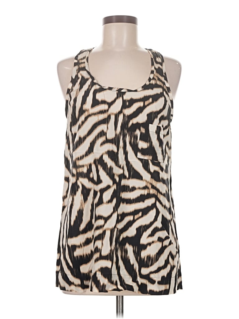 Pre-owned Ann Taylor Tank Top Ivory Halter Neckline Tops