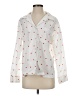 Assorted Brands 100% Cotton Hearts White Long Sleeve Blouse Size XS - photo 1