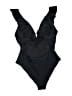 Assorted Brands Solid Black One Piece Swimsuit Size L (estimated) - photo 2