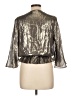 Ramy Brook Metallic Silver 3/4 Sleeve Silk Top Size L - photo 2