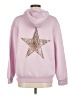 Shein 100% Polyester Pink Pullover Hoodie Size M - photo 2