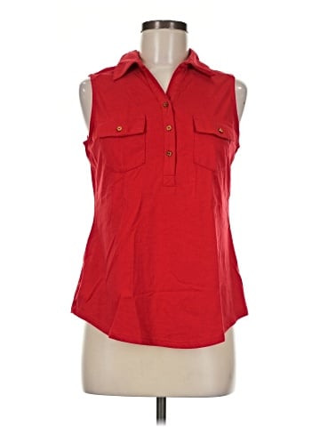 Emily Daniels Sleeveless Button-Down Shirt (view 1)