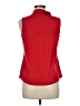 Emily Daniels Red Sleeveless Button-Down Shirt Size M - photo 2