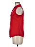Emily Daniels Red Sleeveless Button-Down Shirt Size M - photo 5