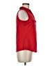 Emily Daniels Red Sleeveless Button-Down Shirt Size M - photo 4