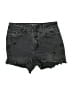 Just USA Stars Black Denim Shorts Size 26 waist - photo 1