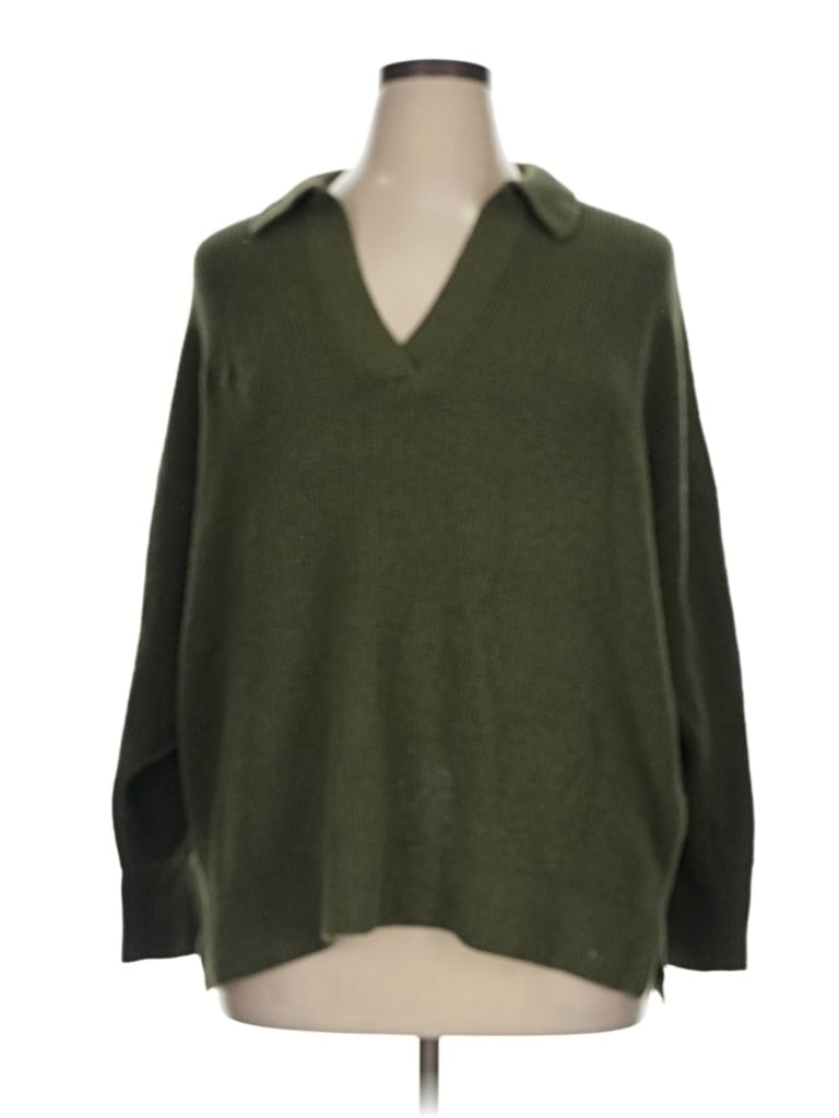 Pre-owned Aerie Pullover Sweater In Green
