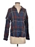 Bella Dahl Plaid Blue 3/4 Sleeve Blouse Size XS - photo 1